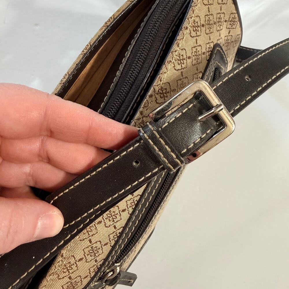 Y2K Villager Womens Purse Shoulder Bag Handbag Brown Black Retro - Picture 9 of 12
